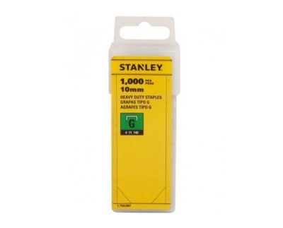 Ударні підсилені скоби 10 мм 1000 шт для степлера в пластиковому кейсі Stanley 1-TRA706T