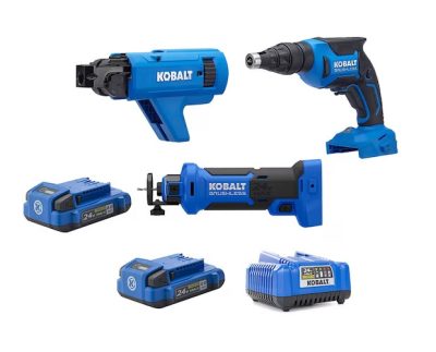 Преміум набір 3 в 1 для роботи з гіпсокартоном 24V (2 x 2.0 Аг) Kobalt 2583225