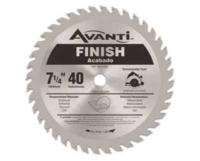 Пильный диск 184 / 16 мм (7 1/4') на 40 зубов чистый рез по дереву Avanti A0740R