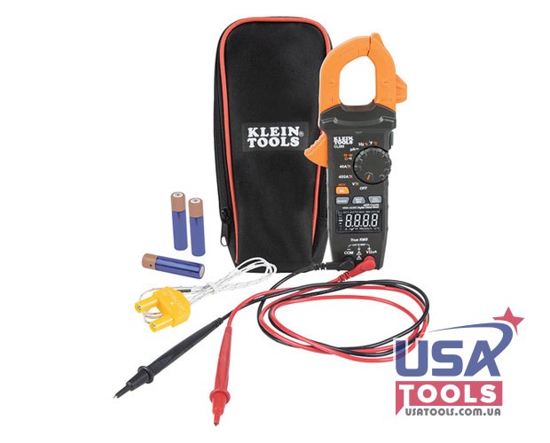 Преміум кліщі-мультиметр AC/DC 400A 600V, -40°С-1000°С в чохлі Klein tools CL390