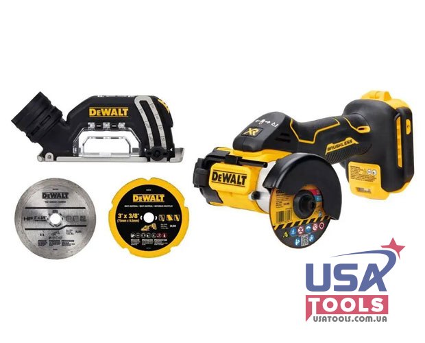 КШМ відрізна шліфмашина 76 мм 18/20В Li DeWALT DCS438B (без акб)