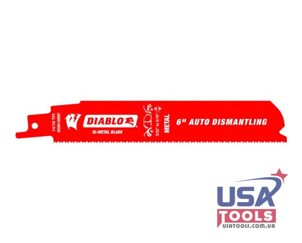 15 см премиум полотно 14/18 TPI Bi-Metal для авторазборки Freud Diablo DS0614WBF