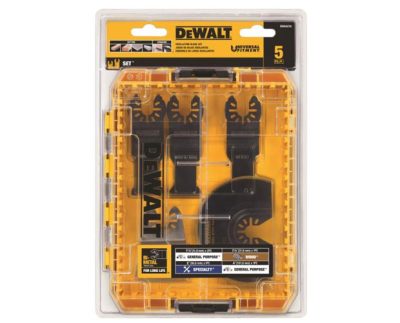 Набір з 5 полотен для мультитула (мультиінструмента) в кейсі ToughCase DeWALT DWA4216