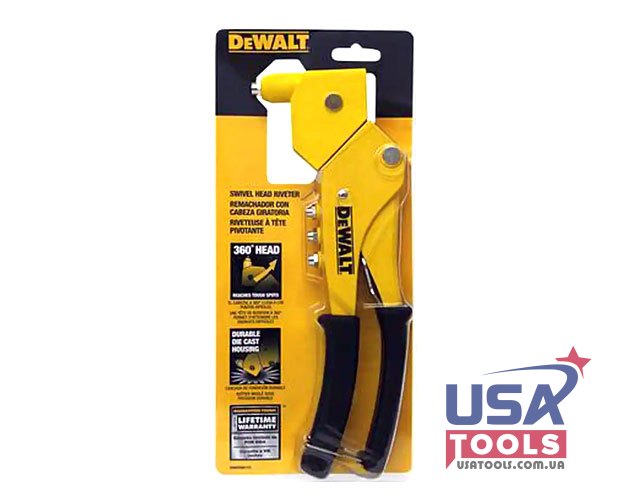 Заклепний пістолет ручний під заклепки 2,3,4,5 мм DeWALT DWHTMR77C