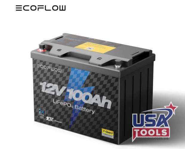 Акумулятор LiFePO4 для ДБЖ з BMS 12.8В 100А 1.28Квт G27 EcoFlow USA